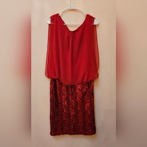 Scarlett Elegant Red Sequin Dress